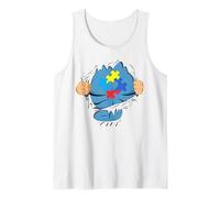 Autism Superhero Gift for Dad Autism Awareness Gift Canotta