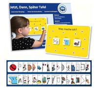 Autism Supplies and Developments Adesso, Dopo, più Tardi - Tedesco (Prodotto di Comunicazione visiva in plastica Impermeabile per autismo, Bambini autistici)