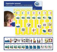 Autism Supplies and Developments Pianificator Settimanale - Spagnolo (Prodotto di Comunicazione visiva in plastica Impermeabile per autismo, Bambini autistici)
