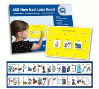 Autism Supplies and Developments- Plastic Visual Now Next Later Board (Italiano), NNL_EN