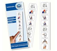 Autism Supplies and Developments Programma dei Servizi Igienici - Tedesco (Prodotto di Comunicazione visiva in plastica Impermeabile per autismo, Bambini autistici)