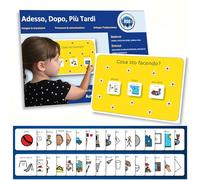 Autism Supplies and Developments Programma Ora Dopo più Tardi - Agenda Visiva Autismo - 32 Flashcards - Italiano - Giochi CAA Montessori/Educativi - Ludattica - Regali per Autistici