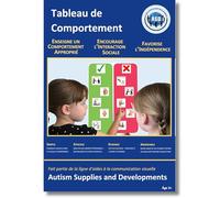 Autism Supplies and Developments- Tabella Comportamento (Francese), Colore French, BC_FR