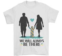 Autism We Will Always Be There Autism Uomo T-Shirt 100% Cotone