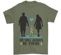 Autism We Will Always Be There Autism Uomo T-Shirt 100% Cotone