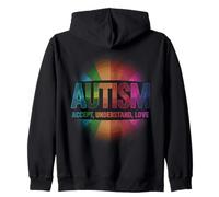 Autismo Accetta, comprendi, ama la neurodiversità Felpa con Cappuccio