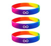 Autismo Arcobaleno Infinito Polsino Aspergers Asd Sostegno Sensibilizzazione UK