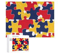 Autismo Consapevolezza Puzzle Puzzle per adulti Famiglia Attività Giochi Home Decor Puzzle 500 PCS