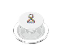 Autismo Consapevolezza Ribbon Puzzle Pieces PopSockets PopGrip per MagSafe