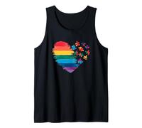 Autismo Cuore Arcobaleno ASD Disturbo dello Spettro di Canotta
