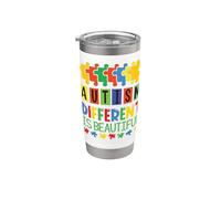 Autismo diverso se bello supporto autistico mamma papà bambini Bicchiere termico in acciaio inox doppia parete