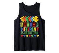 Autismo Diverso se Bello Supporto Autistico Mamma papà Bambini Canotta