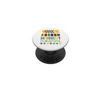 Autismo diverso se bello supporto autistico mamma papà bambini PopSockets PopGrip Adesivo