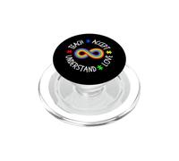 Autismo Insegnare Accetta Capire Amore Autismo Consapevolezza Insegnante PopSockets PopGrip per MagSafe