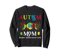Autismo Mamma Consapevolezza Mese Giorno Accetta Capire Amore Felpa