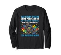 Autismo Mamma STO Aumentando Il Mio Eroe Autismo Consapevolezza Maglia a Manica