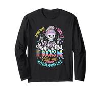 Autismo Mamma Vita Alcuni Giorni Lo Rock Alcuni Giorni Mi Rock Maglia a Manica