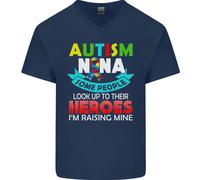 Autismo Nana Nonni Autistico ASD Maglietta In Cotone A V