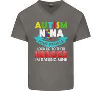Autismo Nana Nonni Autistico ASD Maglietta In Cotone A V