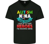 Autismo Nana Nonni Autistico ASD Maglietta In Cotone A V