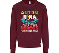 Autismo Nana Nonni Autistico ASD Uomo Felpa Maglione
