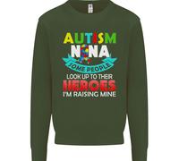 Autismo Nana Nonni Autistico ASD Uomo Felpa Maglione