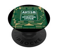 Autismo Non Errore Diverso Sistema Operativo Autistico Puzzle PopSockets PopGrip Adesivo