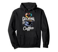 Autismo Nonna Alimentato da Amore E Caffè Consapevolezza Felpa con Cappuccio