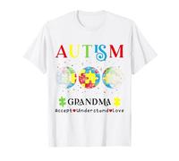 Autismo Nonna Consapevolezza Mese Giorno Accetta Capire Amore Maglietta