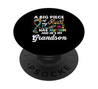 Autismo nonno/nonna autistico nipote autismo consapevolezza PopSockets PopGrip Adesivo