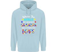Autismo Nonno Vede Amore Forza Autistico Uomo Felpa