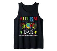 Autismo papà Consapevolezza Mese Giorno Accetta Capire Amore Canotta