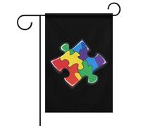 Autismo Puzzle Pezzo Bandiera Giardino Bandiera Yard Bandiera Doppio Lato Giardino Bandiera Casa Bandiere per Prato Patio Decorazione
