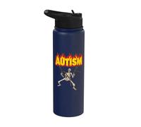 Autismo Scheletro Meme Autismo Scheletro Stainless Steel Insulated Water Bottle