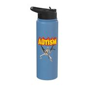 Autismo Scheletro Meme Autismo Scheletro Stainless Steel Insulated Water Bottle