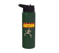 Autismo Scheletro Meme Autismo Scheletro Stainless Steel Insulated Water Bottle