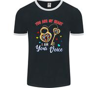 Autismo Sei Il Mio Cuore Io Sono La Tua Voce ASD Uomo Ringer T-Shirt FotL