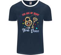 Autismo Sei Il Mio Cuore Io Sono La Tua Voce ASD Uomo Ringer T-Shirt FotL