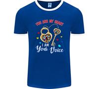 Autismo Sei Il Mio Cuore Io Sono La Tua Voce ASD Uomo Ringer T-Shirt FotL