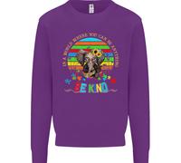 Autismo Sii Gentile Elefante Autistico Uomo Felpa Maglione