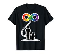 Autismo Supporto Famiglia con Simbolo Infinito Maglietta