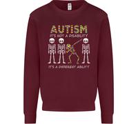 Autismo Una Diversa Abilità Autistico ASD Uomo Felpa Maglione
