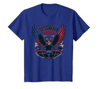 Autista designato di Old Glory Maglietta, Bambini, Blu Reale, 2 Anni