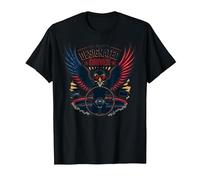 Autista designato di Old Glory Maglietta, Uomo, Nero, XL