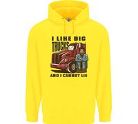 Autista Di Camion I Like Big Trucks I Cannot Lie Uomo Felpa