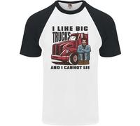 Autista di Camion mi Piace Big I Cannot Lie Stile Camionista DA UOMO S/S T-Shirt