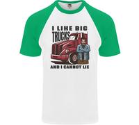 Autista di Camion mi Piace Big I Cannot Lie Stile Camionista DA UOMO S/S T-Shirt