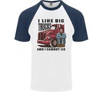 Autista di Camion mi Piace Big I Cannot Lie Stile Camionista DA UOMO S/S T-Shirt