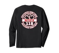 AUTISTA SOCCORRITORE Soccorso 118, (SCRITTA SUL RETRO) Maglia a Manica