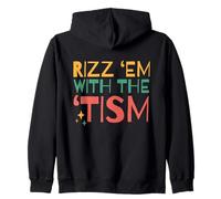 Autistic Funny Rizz Em with The Tism Retro Autism Felpa con Cappuccio